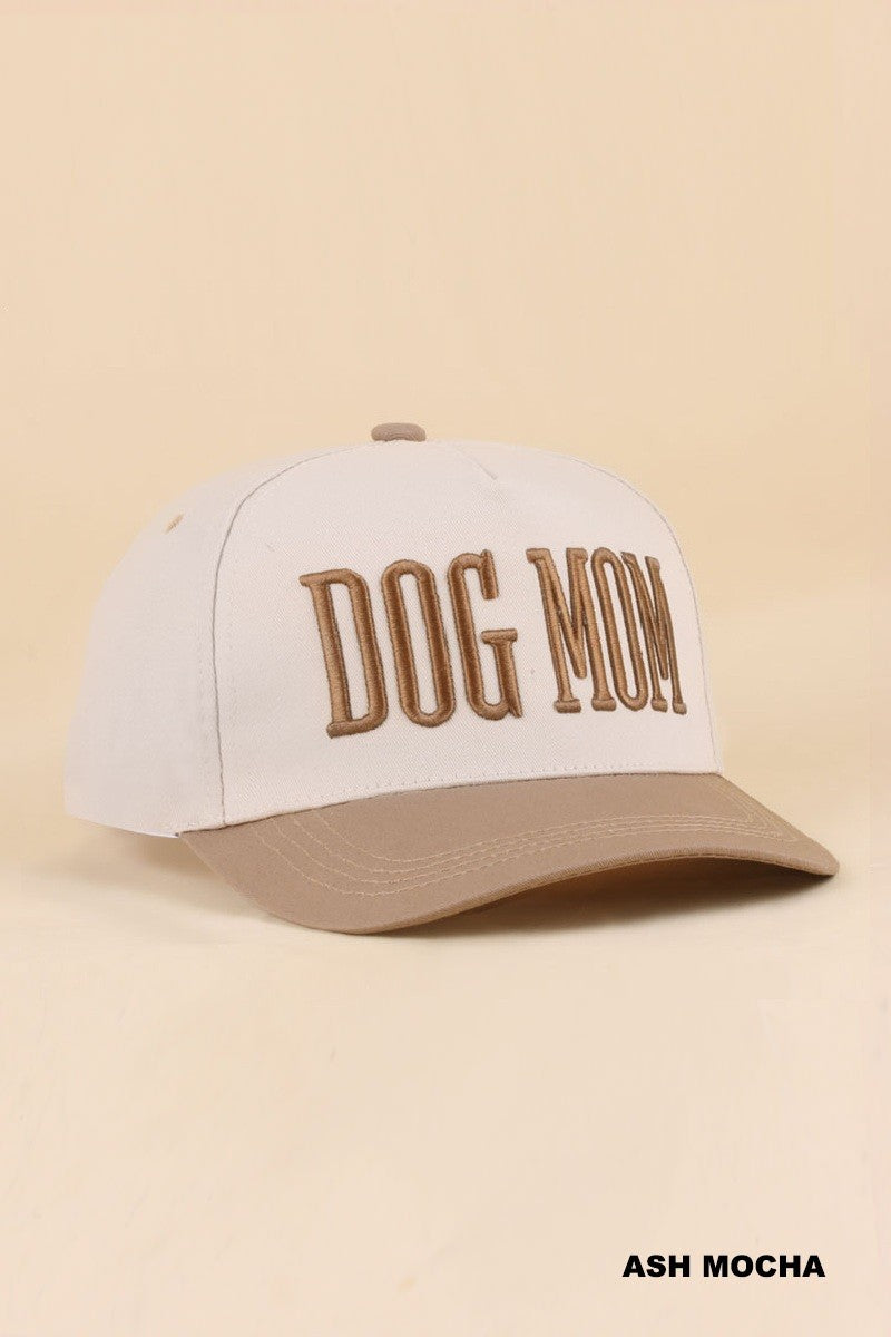 Proud Dog Mom Cap Ash Mocha