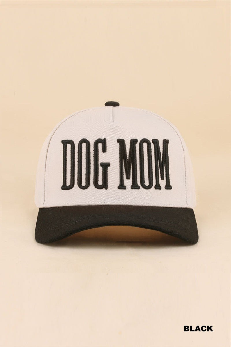 Proud Dog Mom Cap Black