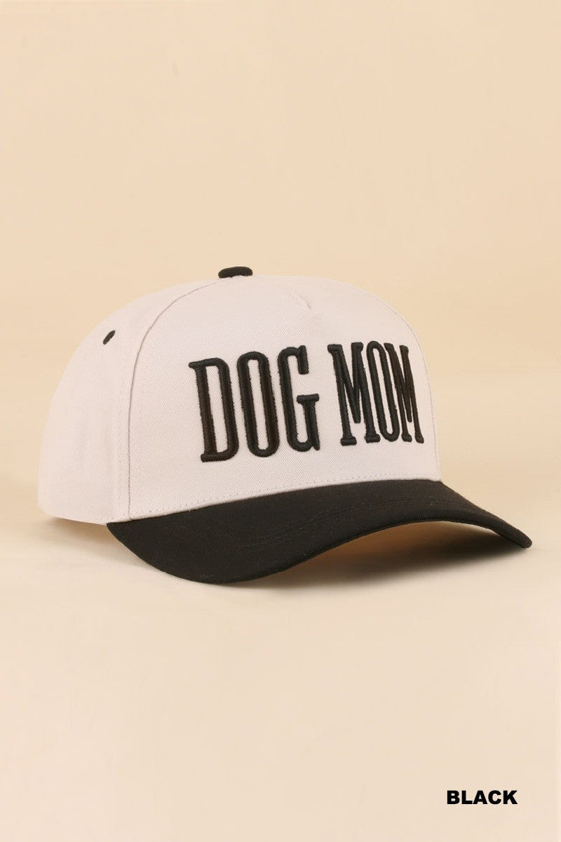 Proud Dog Mom Cap Black