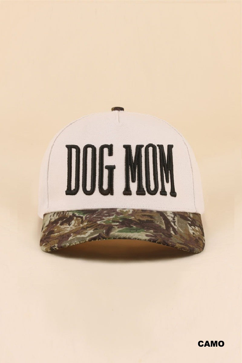 Dog Mom Two Tone Snapback Hat - CAMO