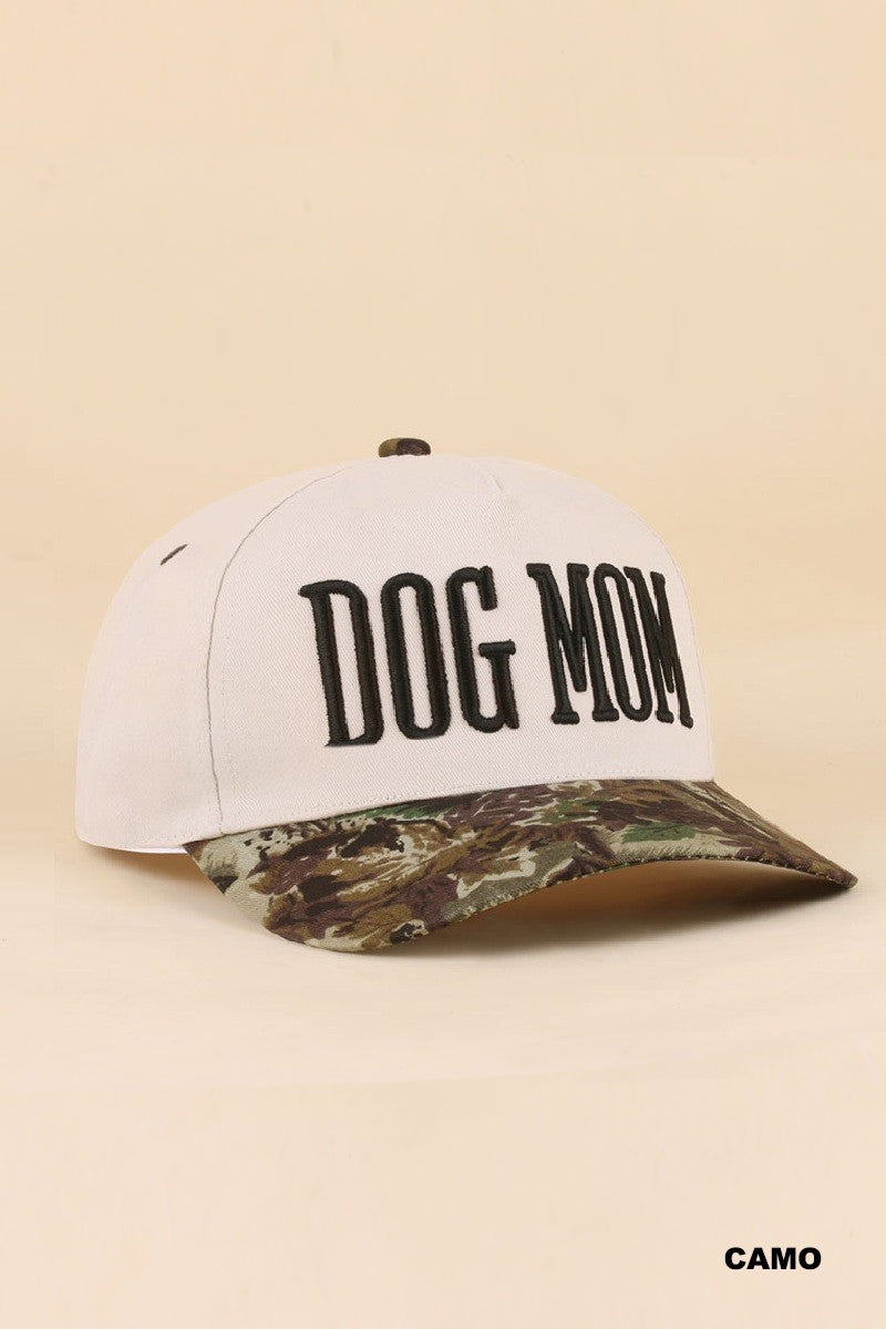 Dog Mom Two Tone Snapback Hat - CAMO