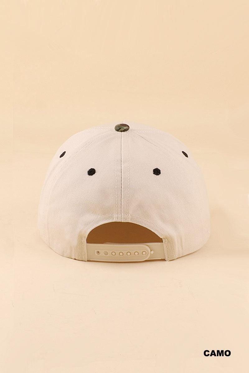 Dog Mom Two Tone Snapback Hat - CAMO