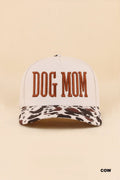 Dog Mom Two Tone Snapback Hat - COW