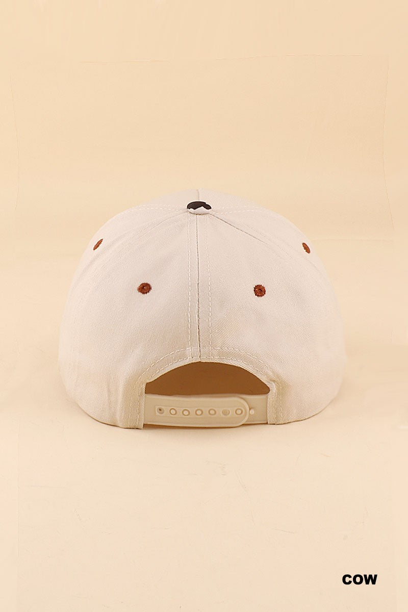 Dog Mom Two Tone Snapback Hat - COW