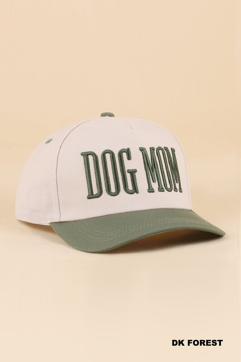 Dog Mom Two Tone Snapback Hat - DK Forest