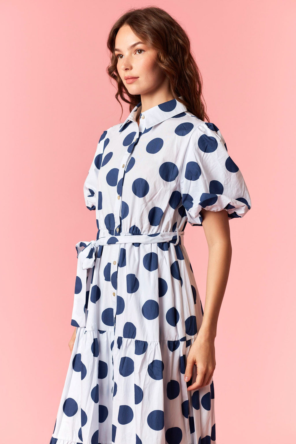 Amelia Polka Dot Maxi Dress