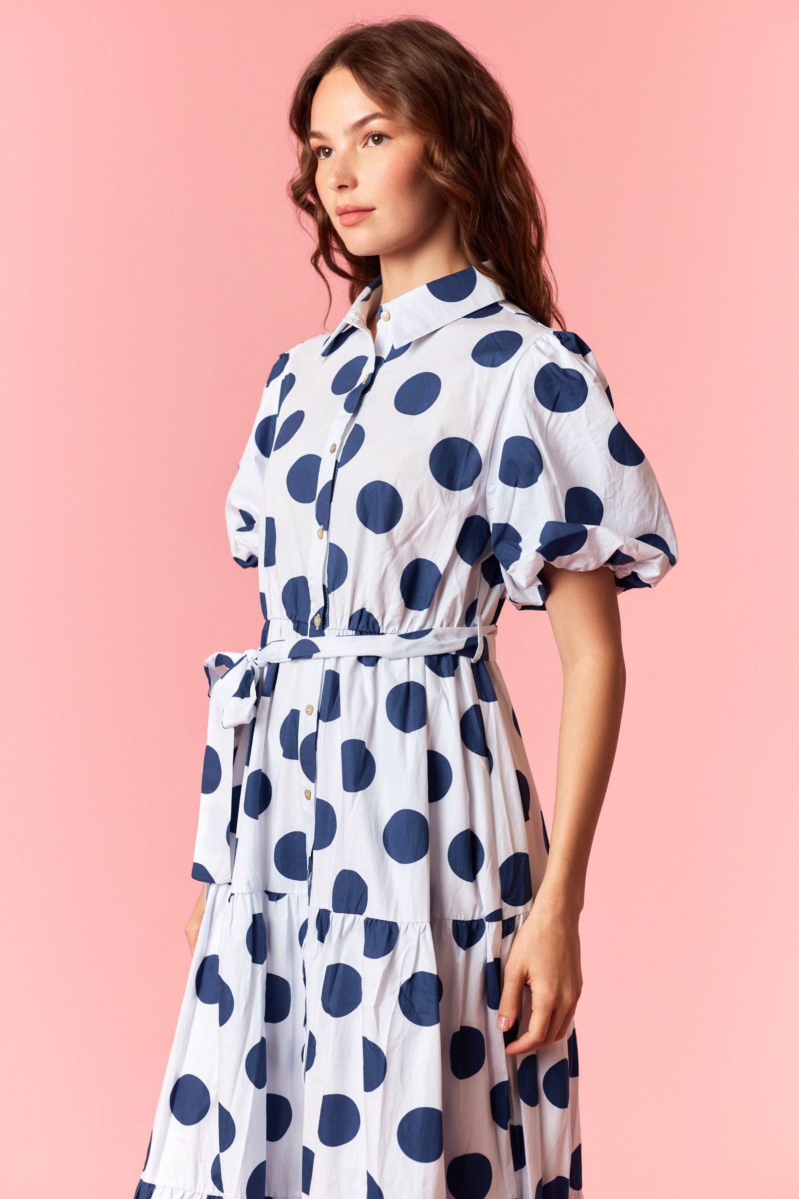 Amelia Polka Dot Maxi Dress