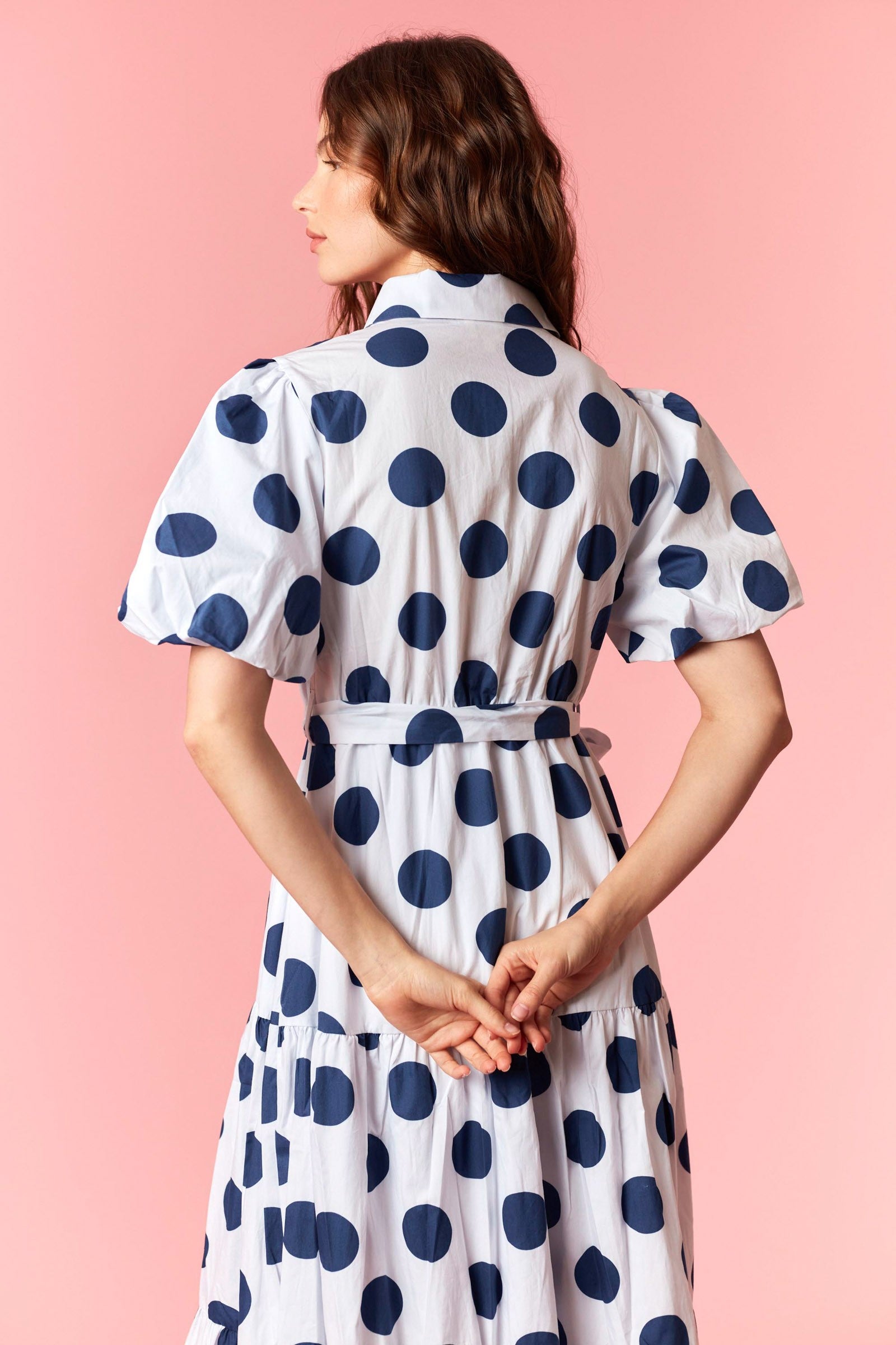 Amelia Polka Dot Maxi Dress