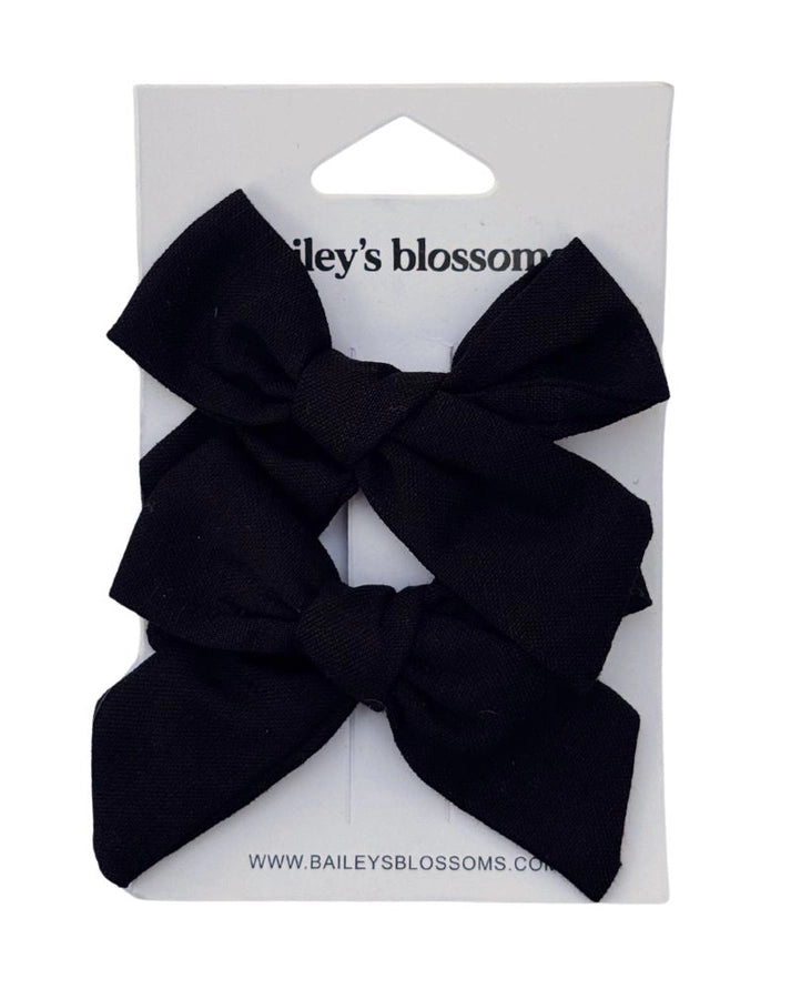 Linen Cotton Piggie Sets - Black