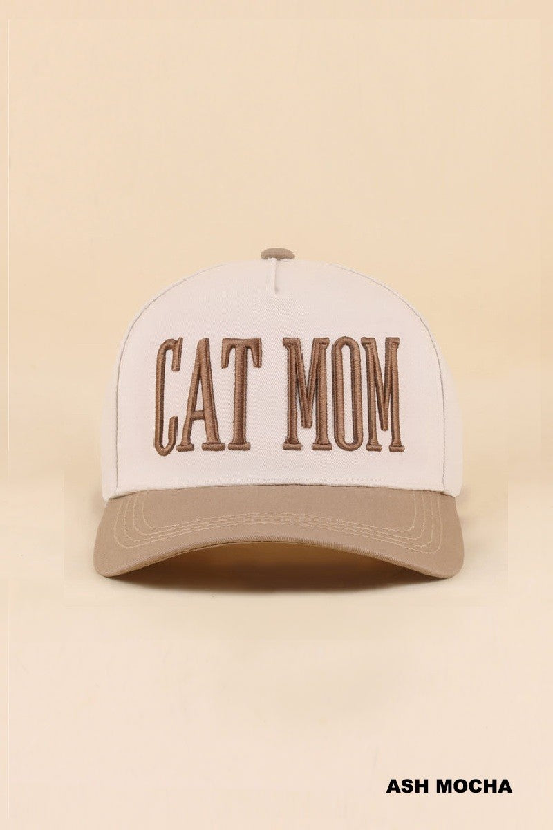 Cat Mom Cap Ash Mocha