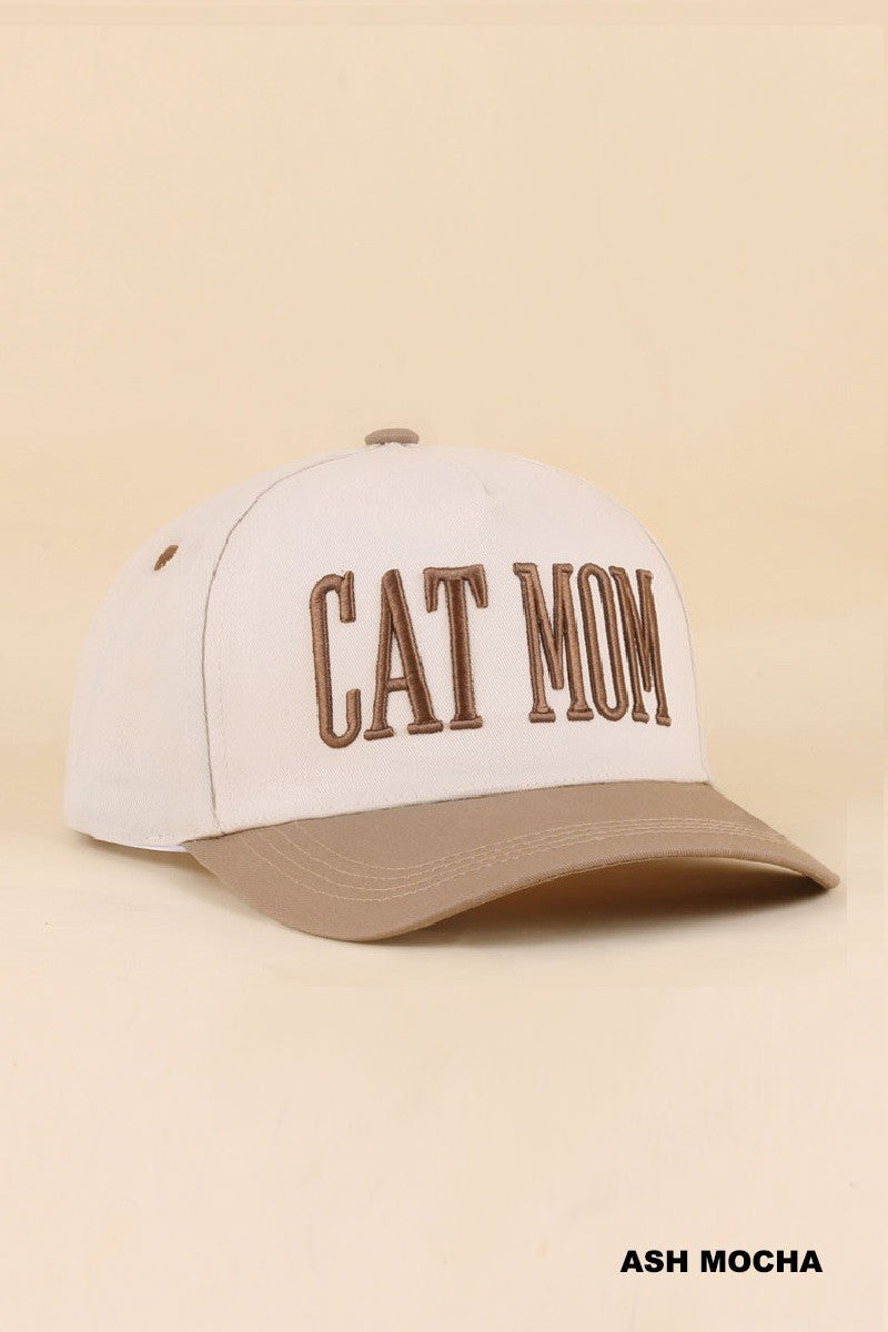 Cat Mom Cap Ash Mocha
