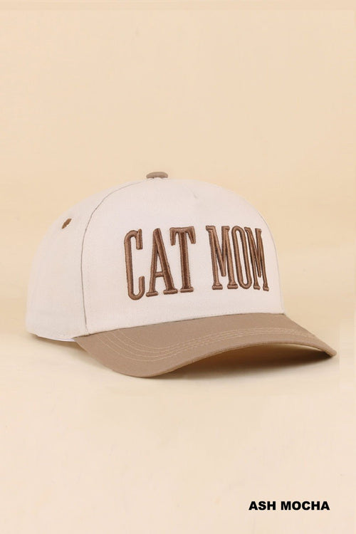 Cat Mom Cap Ash Mocha
