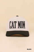 Cat Mom Cap Black