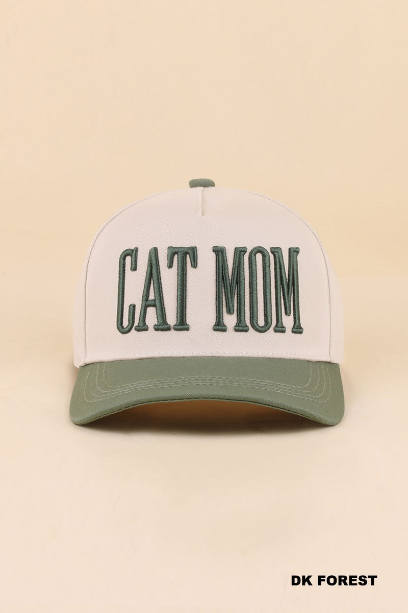 Cat Mom Cap Dark Forest