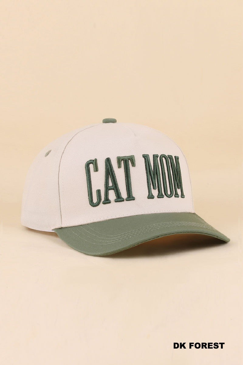 Cat Mom Cap Dark Forest