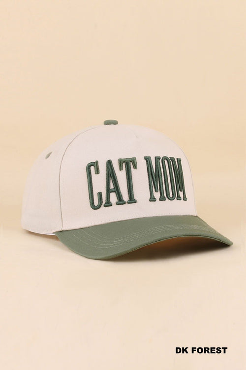 Cat Mom Cap Dark Forest