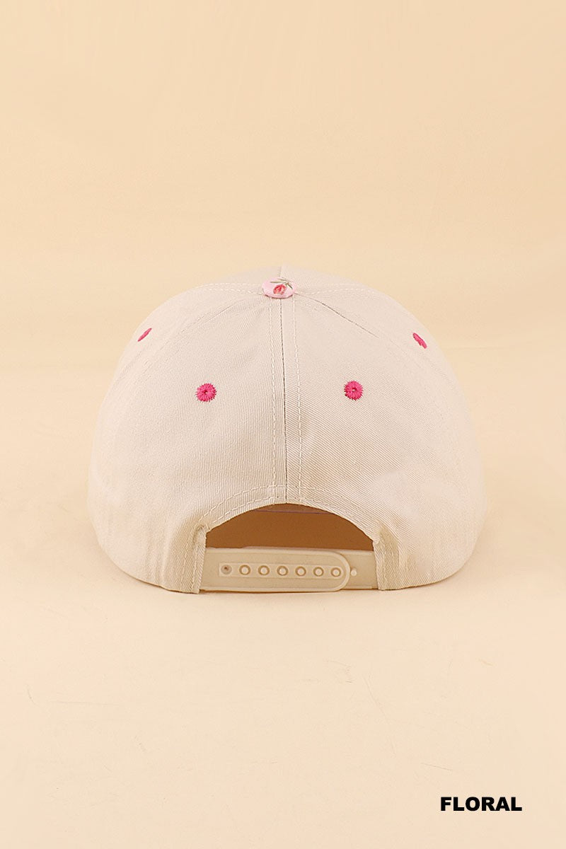 Cat Mom Cap Floral