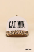 Cat Mom Cap Leopard
