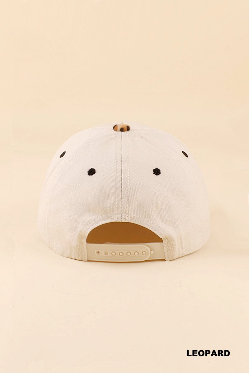 Cat Mom Cap Leopard
