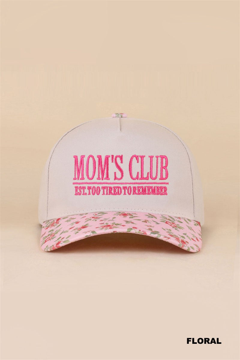 Mom's Club Cap Floral