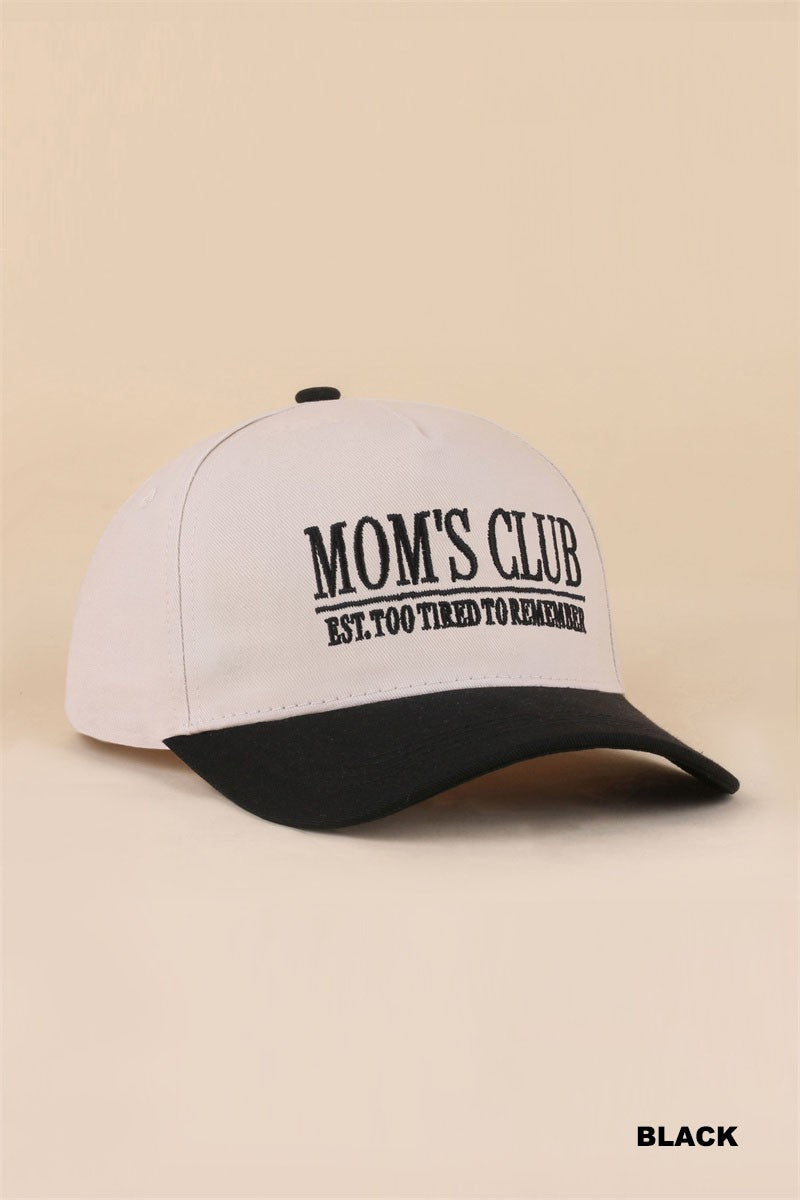 Mom's Club Cap Black