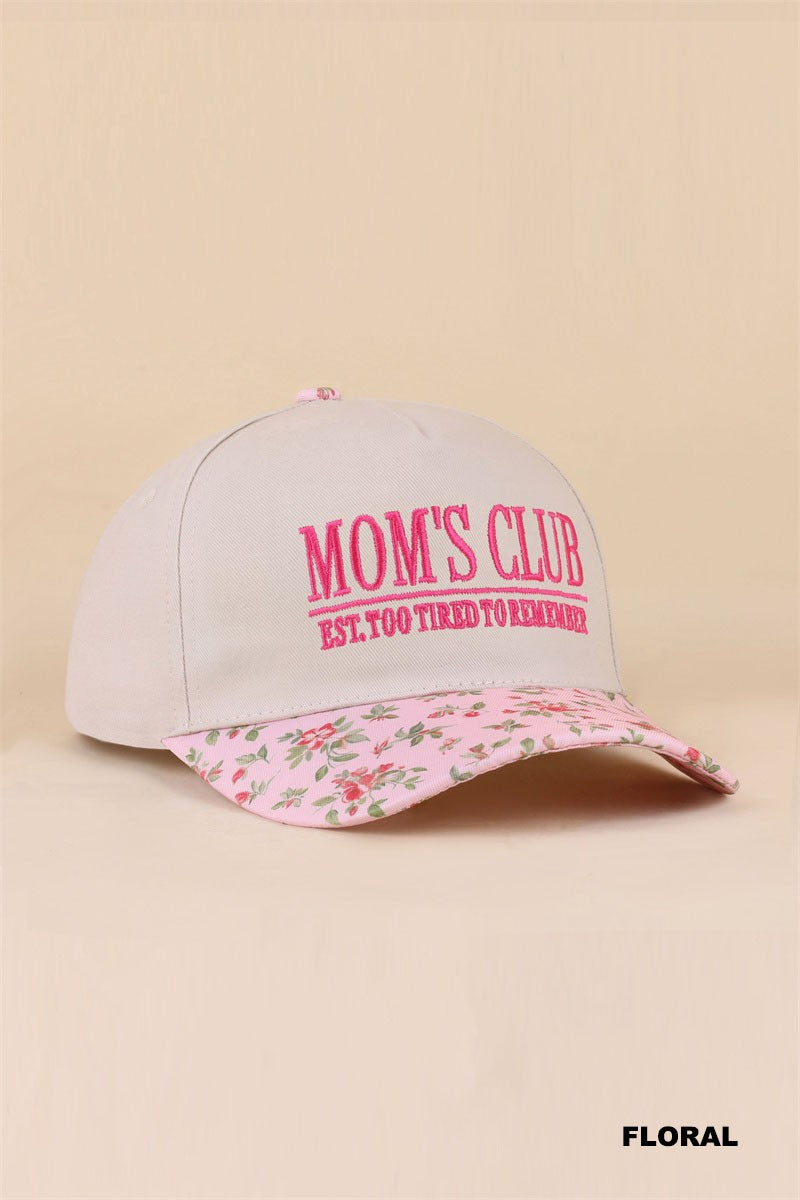 Mom's Club Cap Floral